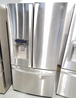 Kenmore 3 Door Stainless Steel Refrigerator
