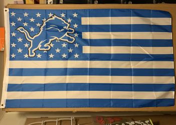 Detroit Lions Stars&stripes Banner