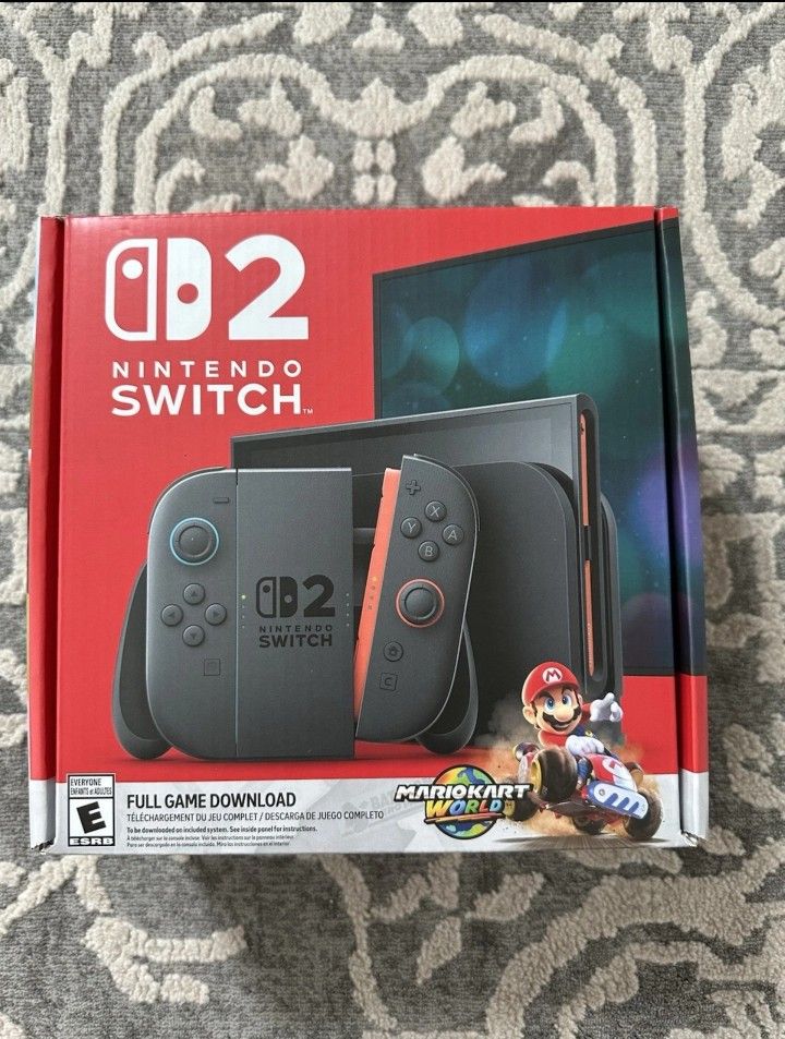 Nintendo Switch 2 Mario Kart World Bundle NEW