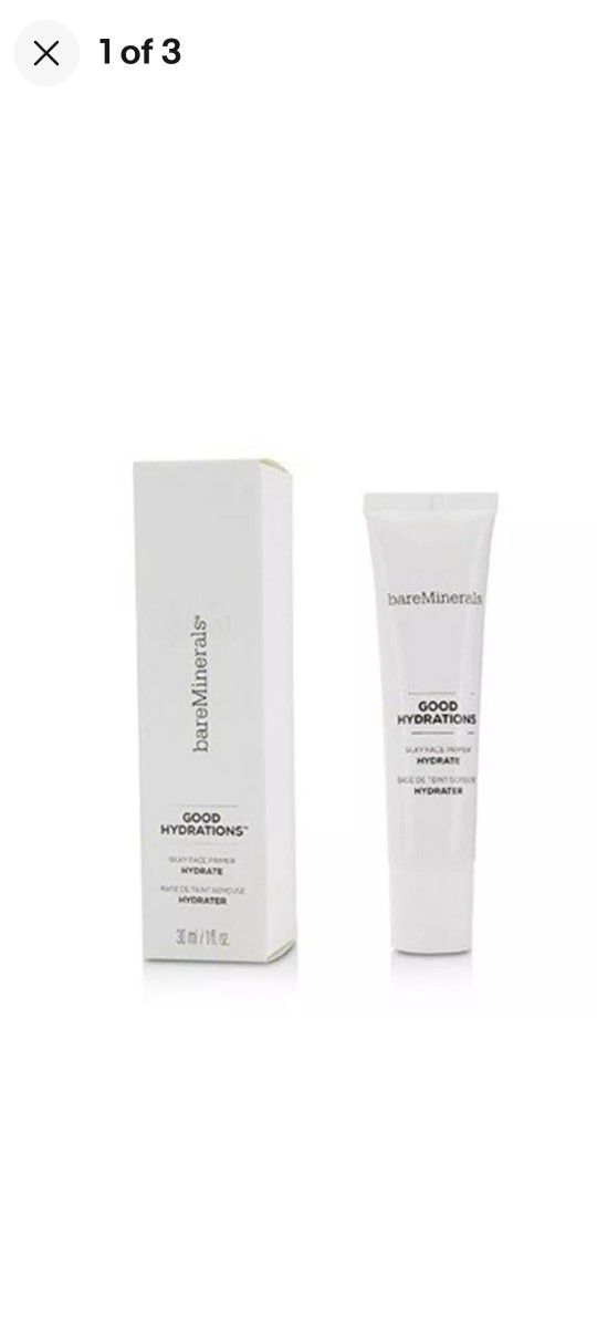 BareMinerals Good Hydrations Silky Face Primer Hydrate 1 fl oz New in Box