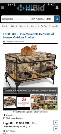 Clawsable Indestructible Heated Outdoor Cat House