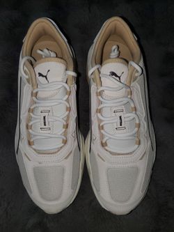 Puma,  Extent Nitro Heritage, White/Beige, Size 9 Mens
