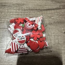 Lady Bug Wood Beads 
