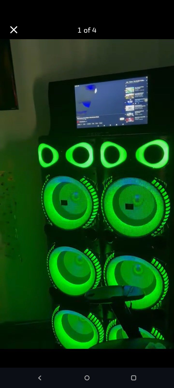 Huge Bluetooth Speaker With Karaoke And 2 Mics🎤