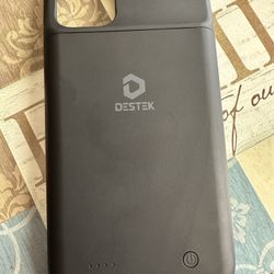 DESTEK Battery Case for iPhone 11, Real 4500mAh Ultra Slim Portable Charging Case Protective Rechargeable Charger Case. (6.1 inch/Black)