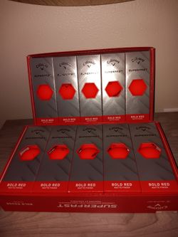 2 NEW boxes of Callaway super fast BOLD RED  golf balls