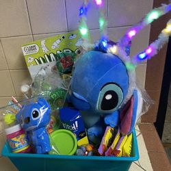 HELLO KITTY & STITCH EASTER BASKETS!