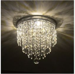 Crysrtal Chandelier Ball Light Modern Hanging Ceiling Pendant Lamp Flush Mount