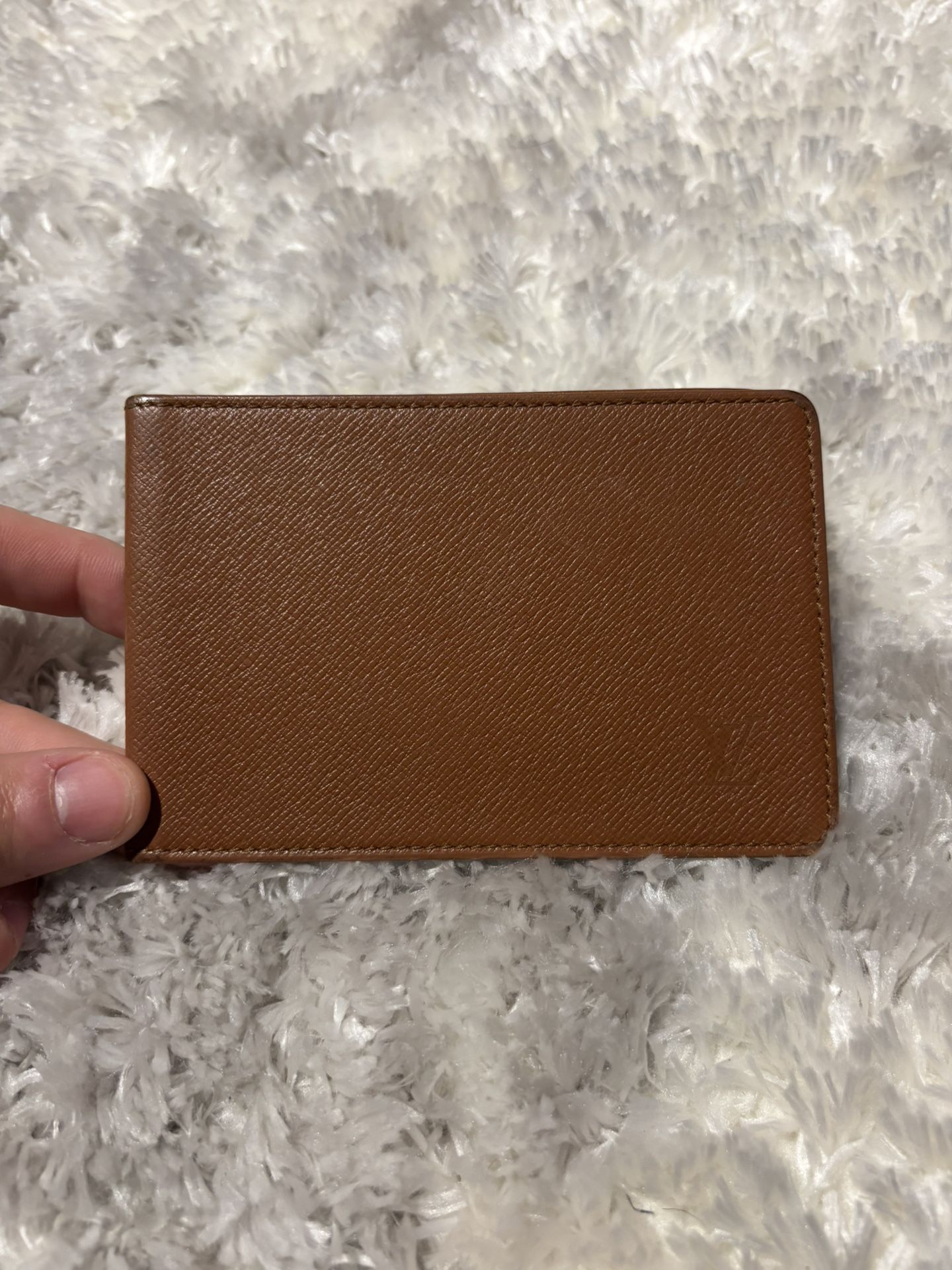 Louis Vuitton Brown Taiga Bifold Card Wallet