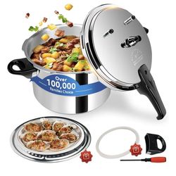 pressure cooker 8 qt+, olla de presion,All Stovetops Induction Compatible Thickened Pressure Cooker with Spring ollas de presión para cocinar pressure