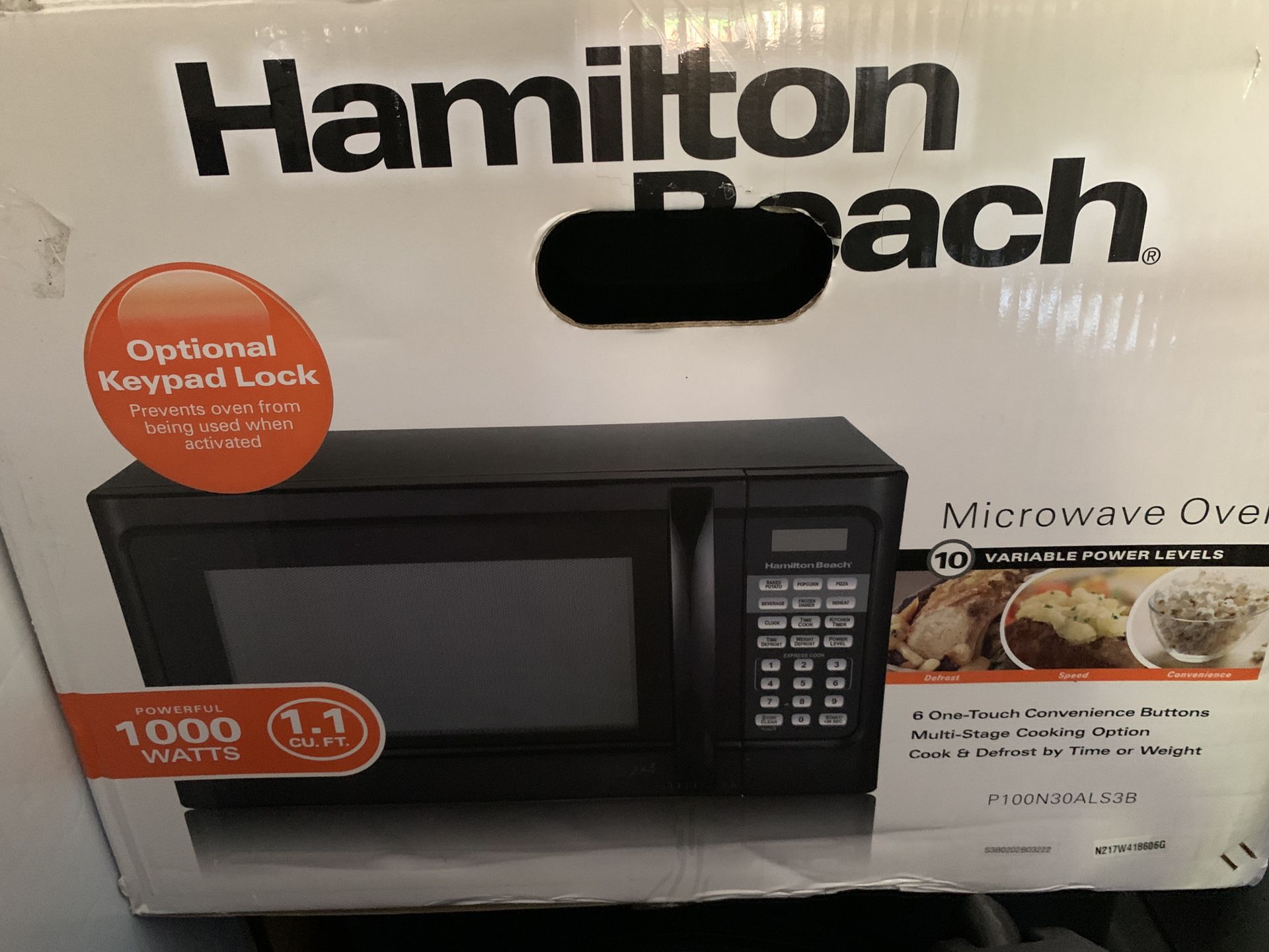 Hamilton Beach Microwave MUST GO!