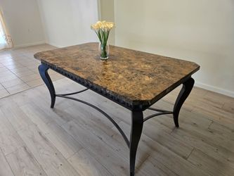 Faux Marble Dining Table (64" x 38") - Must Go by 8/29