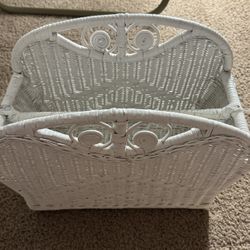 Wicker Book Basket 