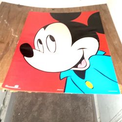 80’s Mickey Poster . Ex Condition 
