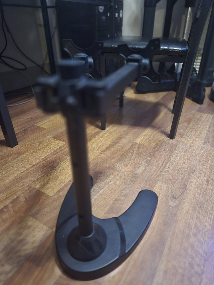Dual Floating Monitor Stand