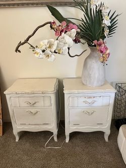 Wood nightstands