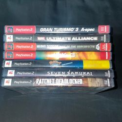 Sony PlayStation 2 Video Games Bundle Of 7