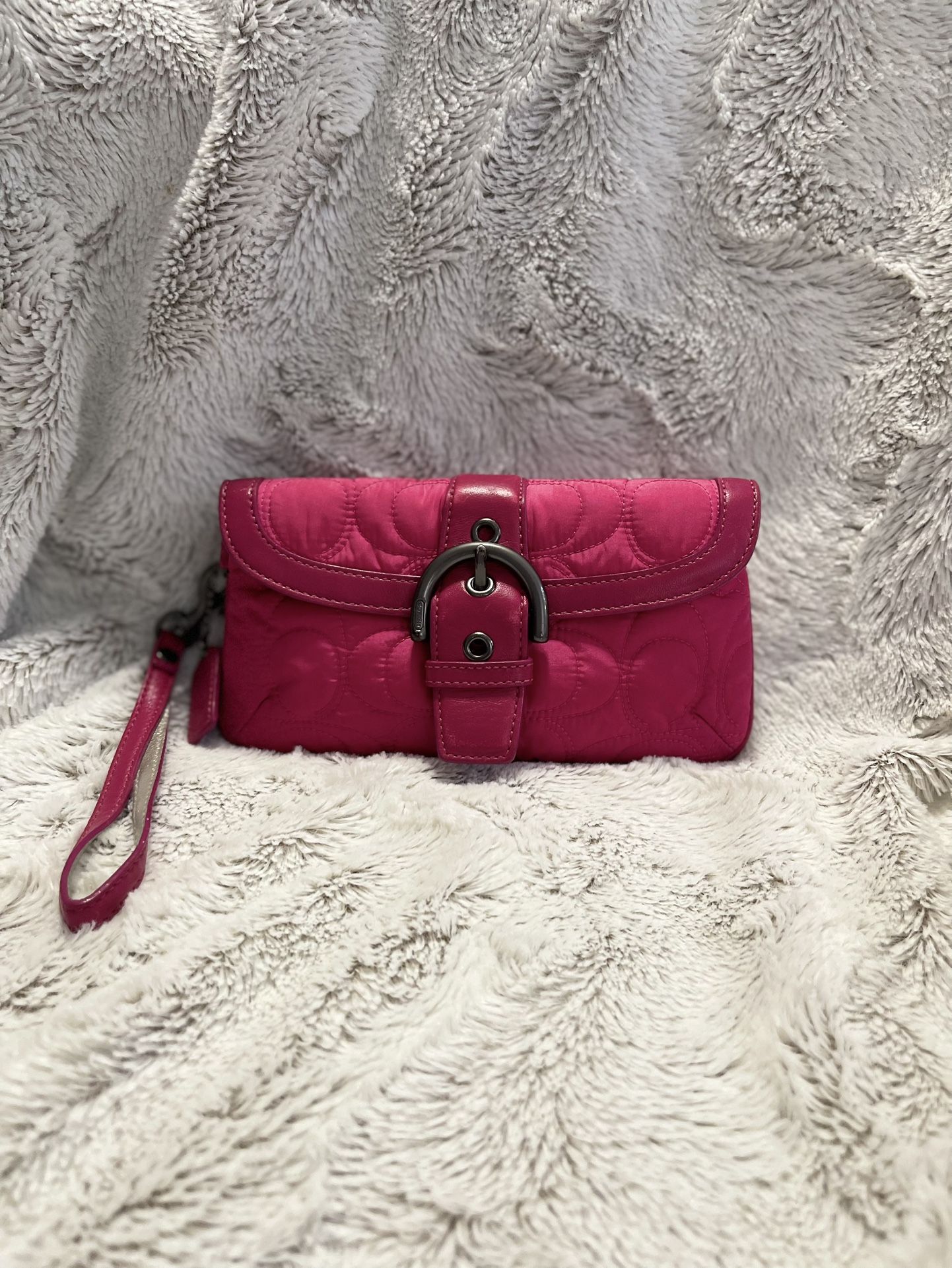 Coach Quilted Wristlet - Vintage
