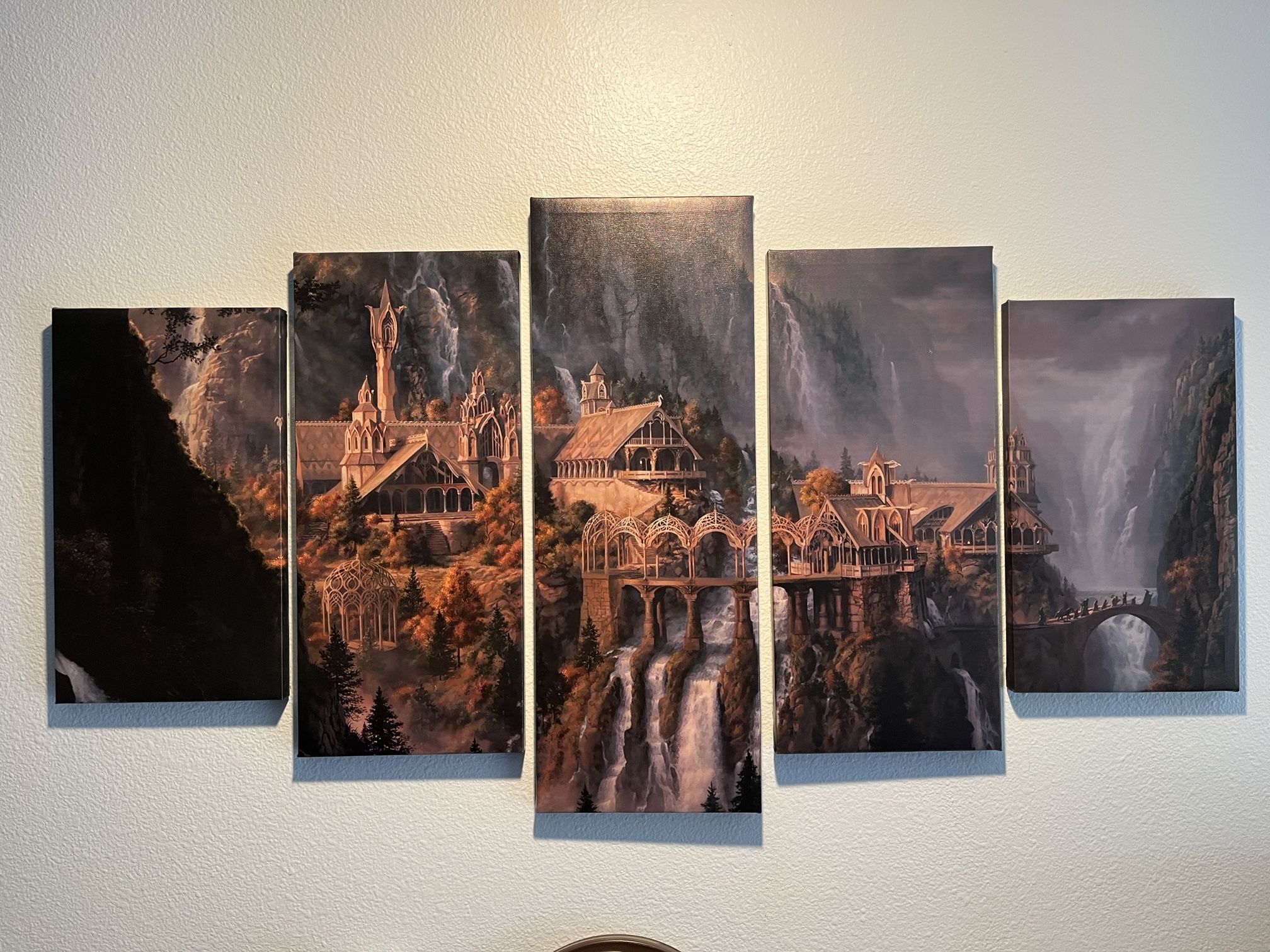 Hobbit Rivendell Wall Art Print Lord Of The Rings