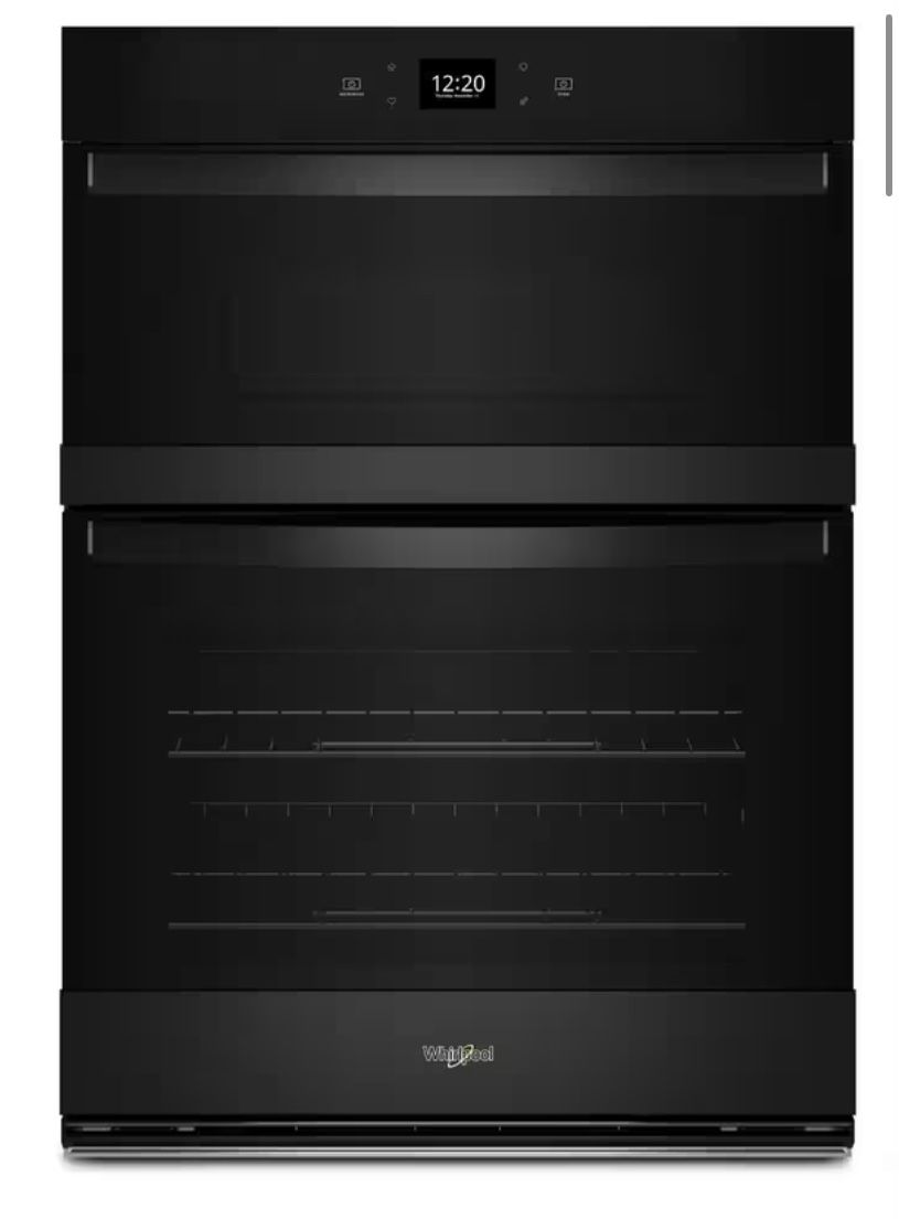 Whirlpool 30 in. Electric Wall Oven & Microwave Combo in. Black with Air Fry