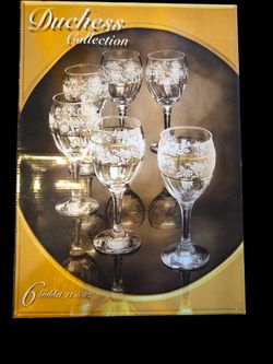 Vintage Duchess Collection Wine Goblets - Set of 6