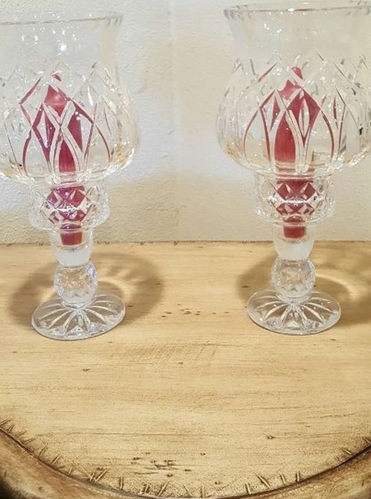 Crystal candle Holders