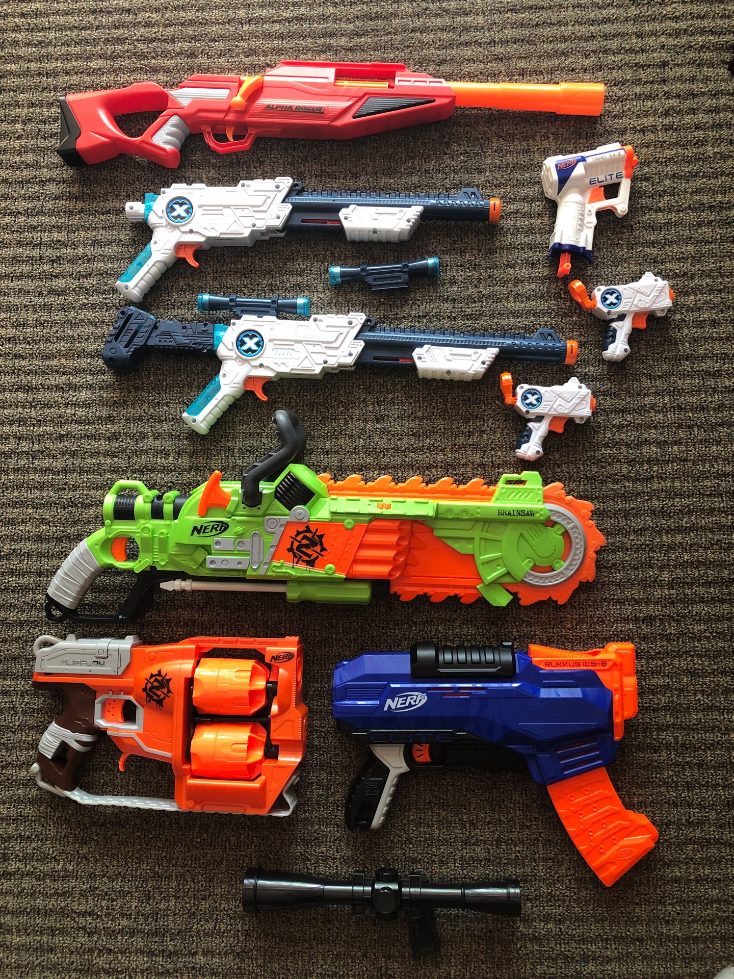 9 nerf guns