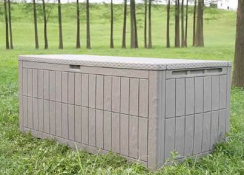 New Other YITAHOME 200 Gallon Waterproof Resin Storage Box/3-Person Bench, Grey
