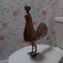 Bronze Rooster Figurine 
