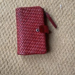 Vilenca Holland Deep Red Wallet New With No Tags