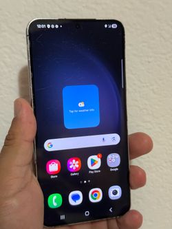 Galaxy S23+ 256gb black color unlocked crack back has wear and scratches