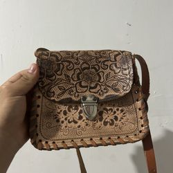 Hand Made Leather Mexico Bag 