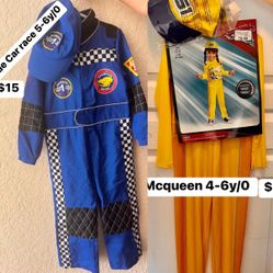 Brandnew Car Racer Costumes 4-6y/o