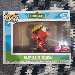 Sesame Street Elmo On Trike #309 Damaged