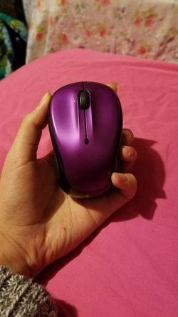 Logitech Small Wireless Purple Mouse