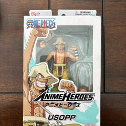 Bandai One Piece Anime Heroes Usopp Action Figure NEW