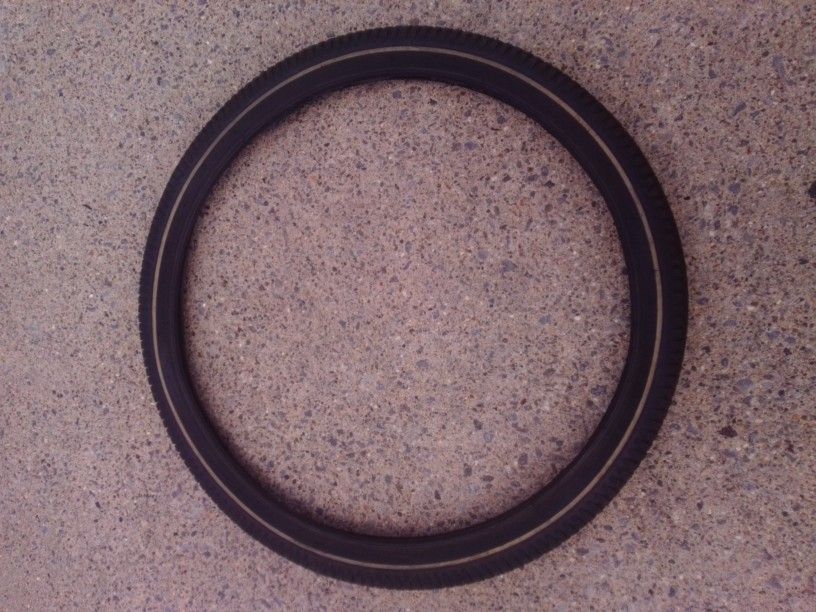 WANDA Tyre Bicycle City Tire P1072-20 26X2.125 (57-559) White Stripe Sidewall