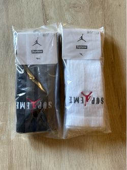 Supreme x Jordan Crew Socks Size M