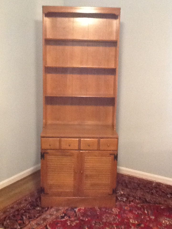ETHAN ALLEN Heirloom Maple Cabinet and Book Shelf