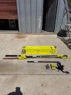 Ryobi 18v 18” pole hedge trimmer kit