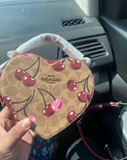 Heart shaped coach purse