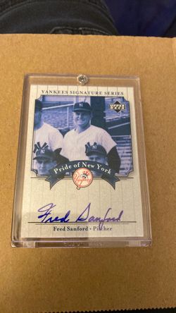 Upper Deck Yankees Signature Series Fred Sanford Auto Card
