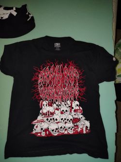 The boys white skull tee