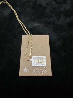 14k gold 22”/2mm rope chain necklace