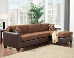 99inch Big L shaped Edward Sectional,L shaped sofa , Chocolate color , sofa for apartment business shop