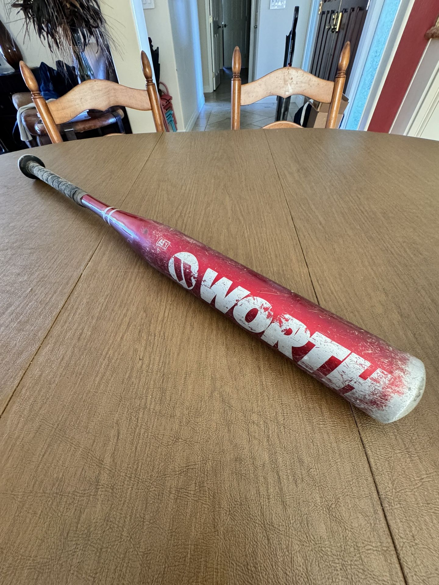 Worth Fast pitch Softball Bat ASA 2004 2 1/4” ISF BPF 1.20 Used