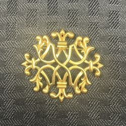 Anne Klein Gold Tone Fleur D'Lis Design Brooch Pin