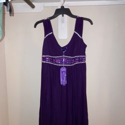 Purple Party Dress (Sz 8)
