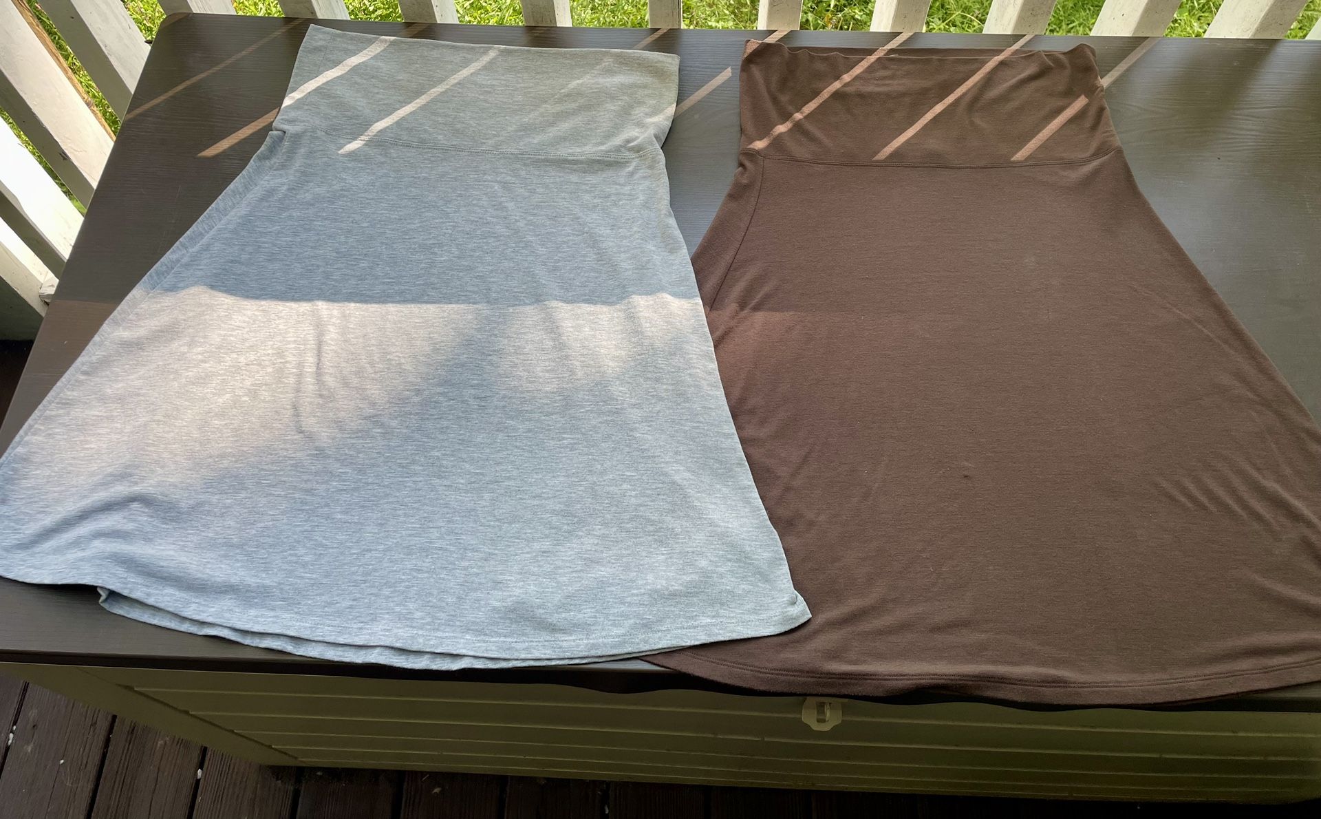 (2) Old Navy folded over easy wear skirts