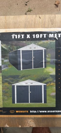 11x19 fully enclosed storage building garage